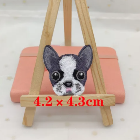 Термо-аппликация  Серия Щенки: Бостон терьер 42х43 мм  (ZYL.4243)