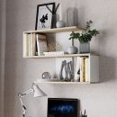 Полка настенная «Даймонд» Тип 1 - КМ+02.68.000.046 Дуб Сонома, Белый