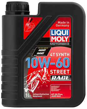 Liqui Moly Motorbike 4T Synth Street Race 10W-60, 1л