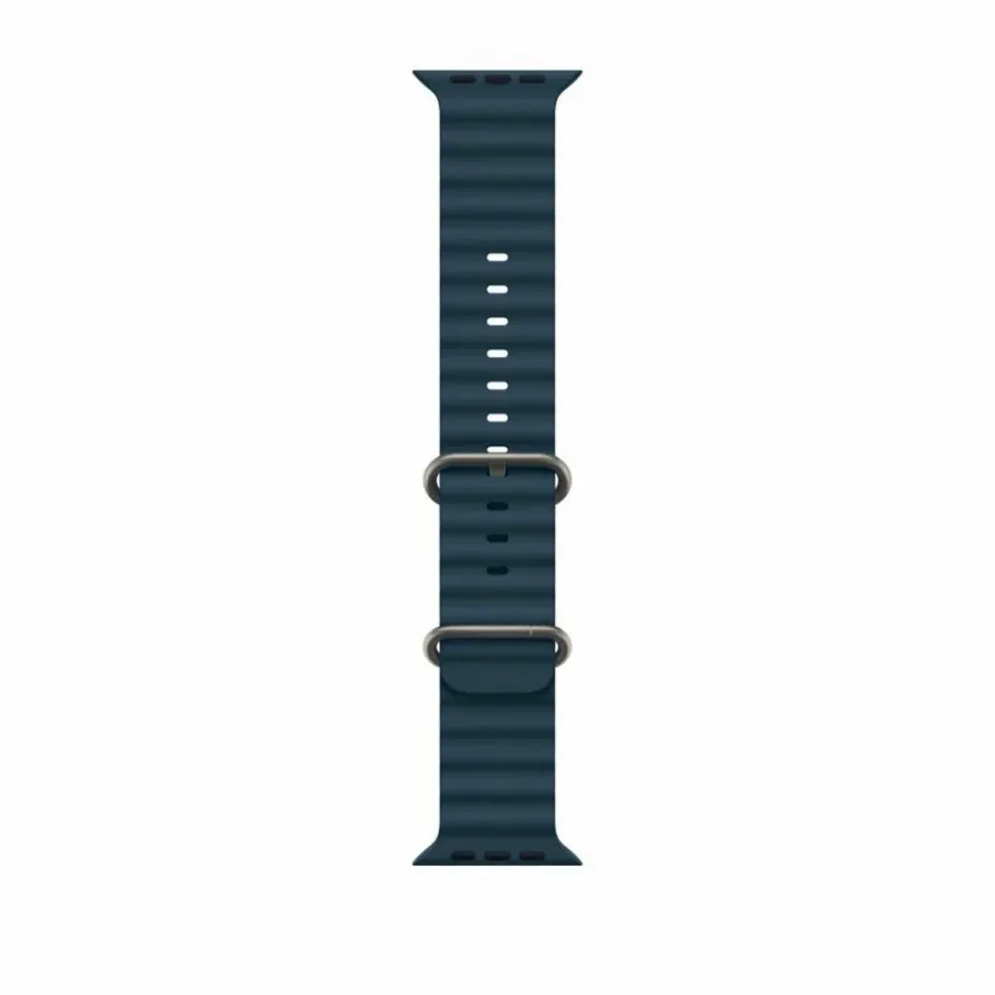 Ремешок Apple Watch Ultra 49mm Blue Ocean Band - Natural Titanium Finish оригинал