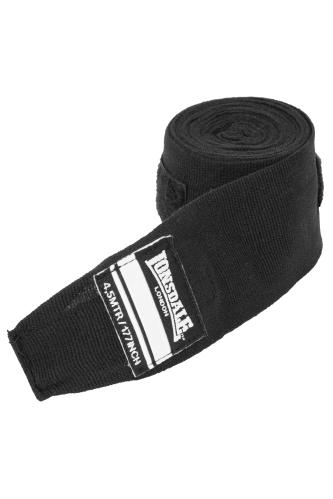 Бинты боксерские Lonsdale Pro Hand 4.5м чёрные, артикул 160008 450 BK