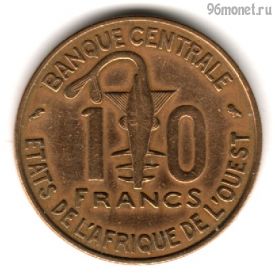 Западная Африка 10 франков 1974