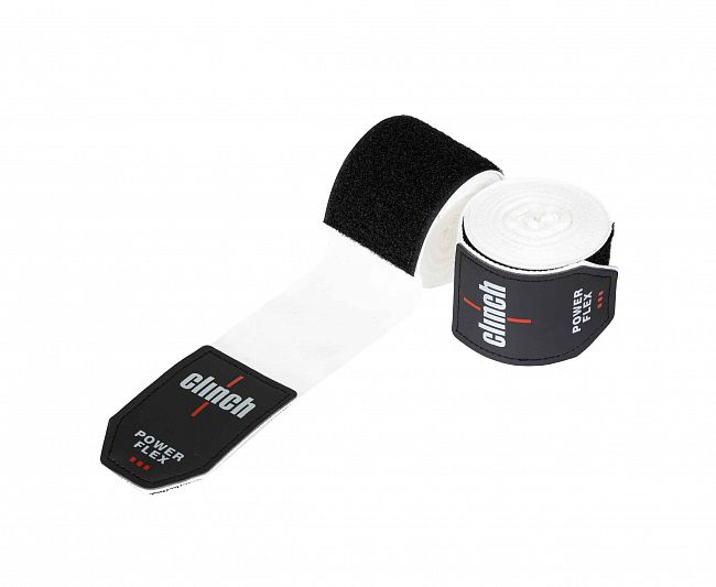 Бинты боксерские Clinch Boxing Hand Wrap Power Flex белые, длина 2.55 м, C239