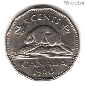 Канада 5 центов 1960