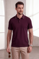 Футболка поло мужская 14454 [бордовый]
