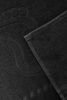 Комплект полотенец для ног махровое Софатекс 50 * 70 коврик ножки 2шт [черный]