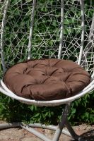 Подушка круглая на кресло 60 см, Грета20%хл, 80%п/э,файбер, пакет с пл ручкой, ВО [коричневый]