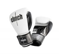 Перчатки боксерские Clinch Punch 2.0 бело-черно-бронзовые, 12 унц., артикул C141