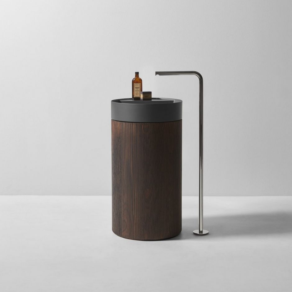 Раковина напольная Antonio Lupi Lavabi RIGATINO1 диаметр 45см ФОТО