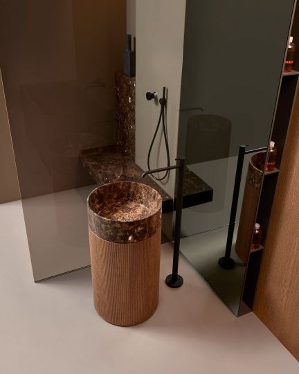 Напольная раковина из мрамора Antonio Lupi Lavabi RIGATINO2 диаметр 45см схема 9 Напольная раковина из мрамора Antonio Lupi Lavabi RIGATINO2 диаметр 45см схема 9