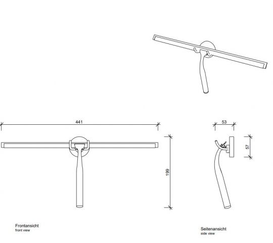 Скребок для душевой Decor Walther Quick XL 08428 схема 2