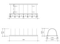 Настольный полотенцедержатель Decor Walther DW 0846860 в черном цвете схема 2