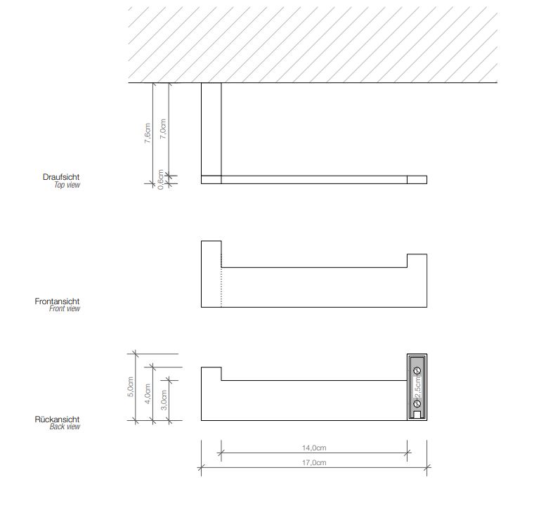 Держатель для туалетной бумаги Decor Walther Brick 05905 ФОТО