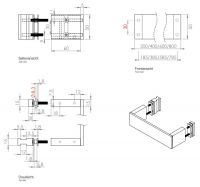 Поручень Decor Walther Brick цвет хром 05943 схема 2 Поручень Decor Walther Brick цвет хром 05943 схема 2