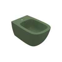 Подвесное зеленое биде Globo Genesis GNS09 55х36 схема 1