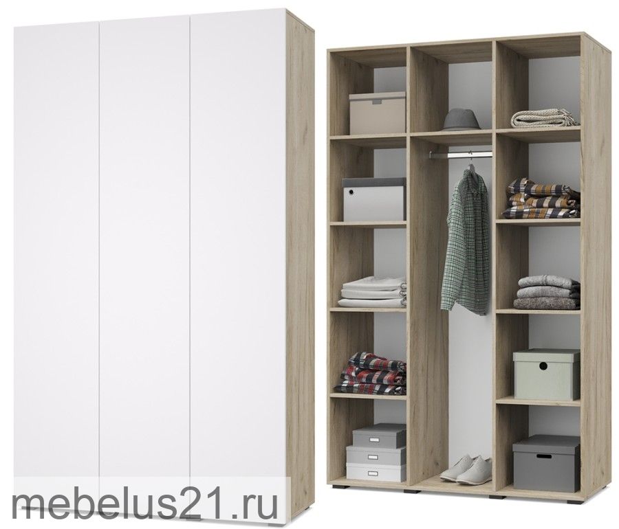 Шкаф 3-х дверный Челси Ч35