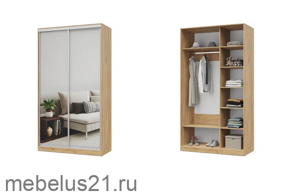 Шкаф купе с зеркалами 130 Роланд