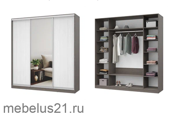 Шкаф купе с зеркалом 220 Роланд
