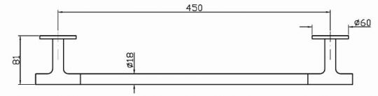 Zucchetti Pan полотенцедержатель ZAC621 схема 2