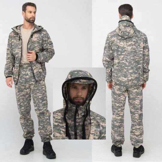 Костюм Стрелок-Антимоскит Цвет:128/2 (светлый пиксель) Ткань:Смесовая(Сорочка) HUNTSMAN