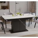Стол раздвижной «Детройт» Тип 3 - 009.003.000 Черный, Белый мрамор