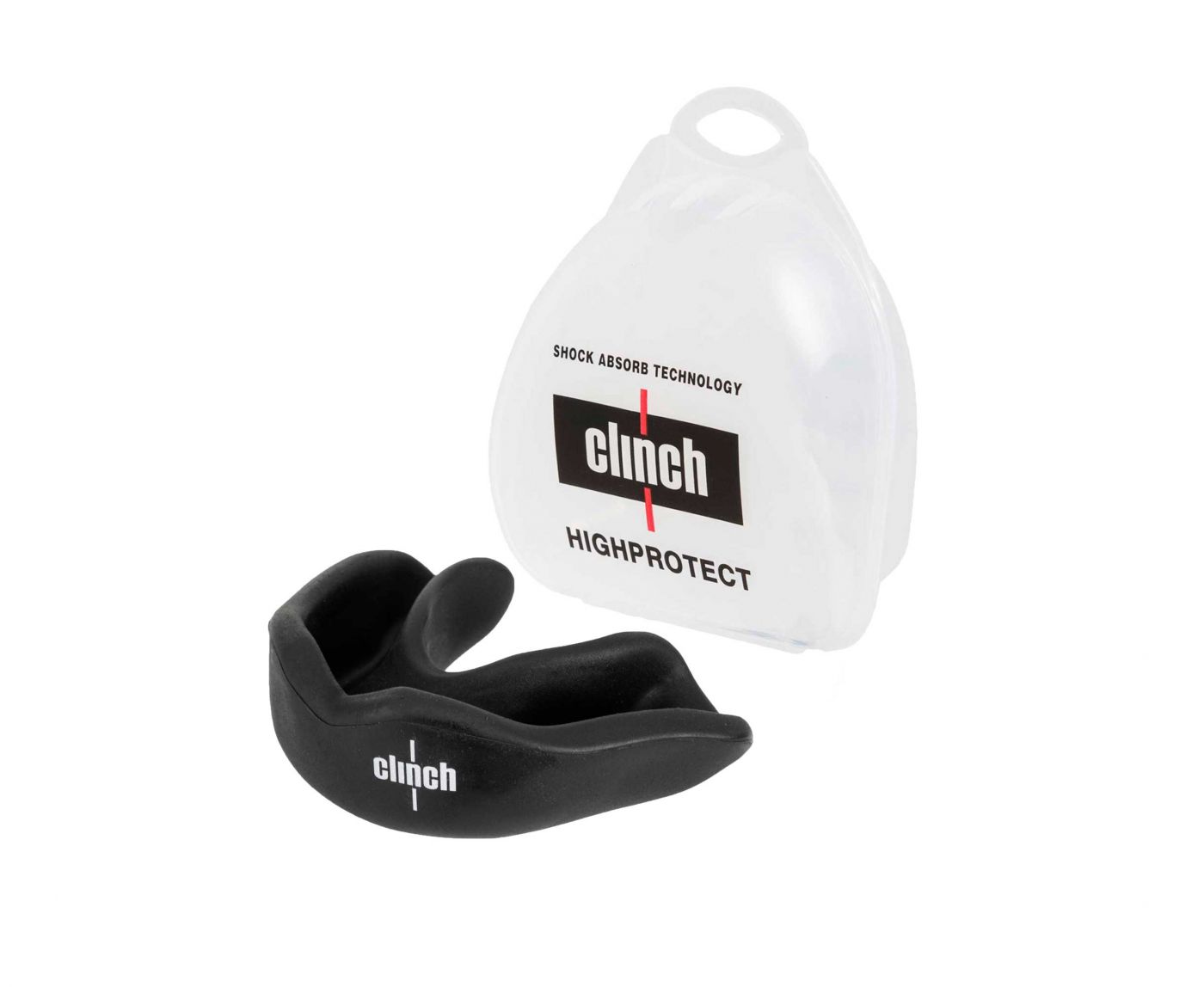 Капа одночелюстная Clinch Competition Single Layer Mouthguard чёрная, размер senior, артикул C511
