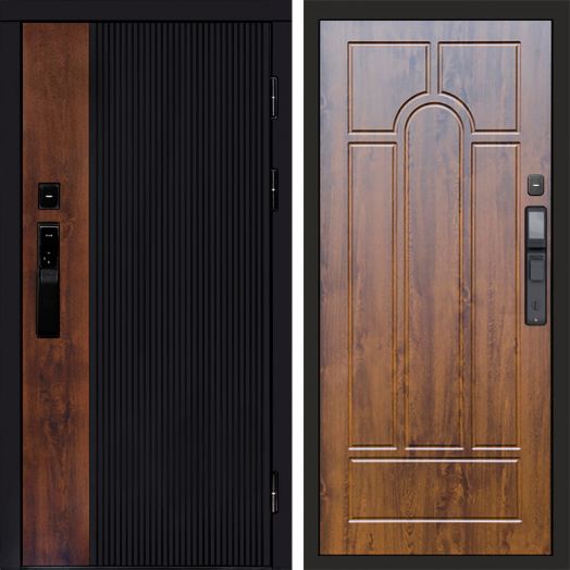 Входная дверь ВДК Престиж с электронным замком - Арка Дуб