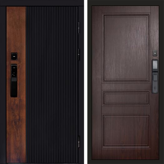 Входная дверь ВДК Престиж с электронным замком - Класскика Венге
