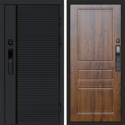 Входная дверь ВДК Блэк Лайн с электронным замком - Классика Дуб