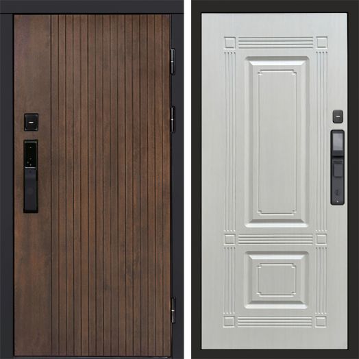 Входная дверь ВДК Твист Ультра с электронным замком - Мадрид Лиственница