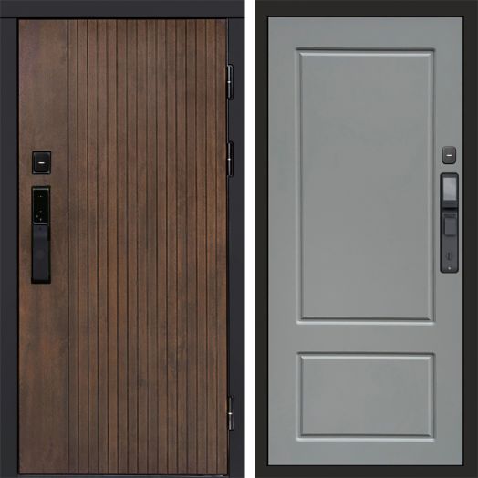 Входная дверь ВДК Твист Ультра с электронным замком - Марсель Грей софт