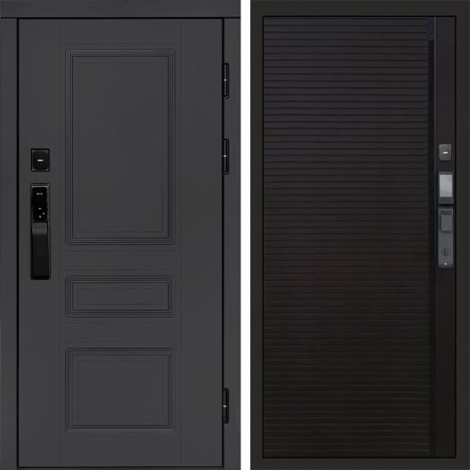 Входная дверь ВДК Орегон Графит с электронным замком - Porte black