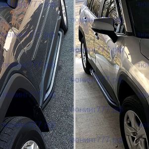 Подножки боковые, вариант 5 на RAV4 XA50