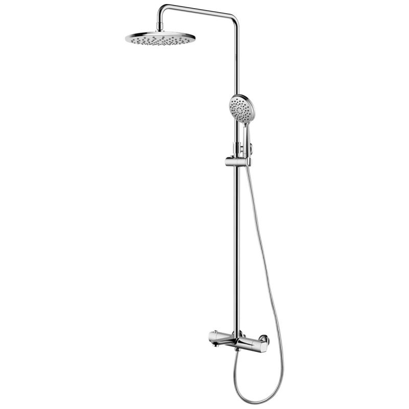 Душевая система Azario GALAXY термостатический картридж, хром AZ-67B47EV1-1DC1J19A-ZH3394A-HB1153C