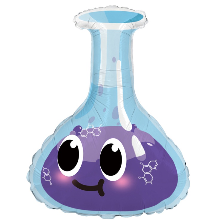 Колба пробирка химия биология медицина шар фигурный фольгированный с гелием