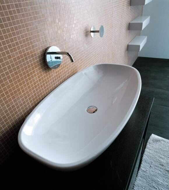 Подвесная раковина Flaminia Nuda 95 5082 95х54,5х17 см ФОТО