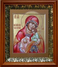 Икона Чаша терпения в киоте с басмой Виноградная Лоза (UV-печать)(31063)