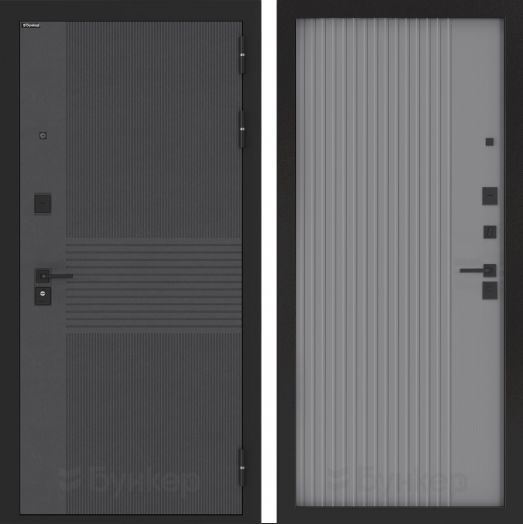 Входная дверь Бункер БН 05 - 29 Серый софт рельеф