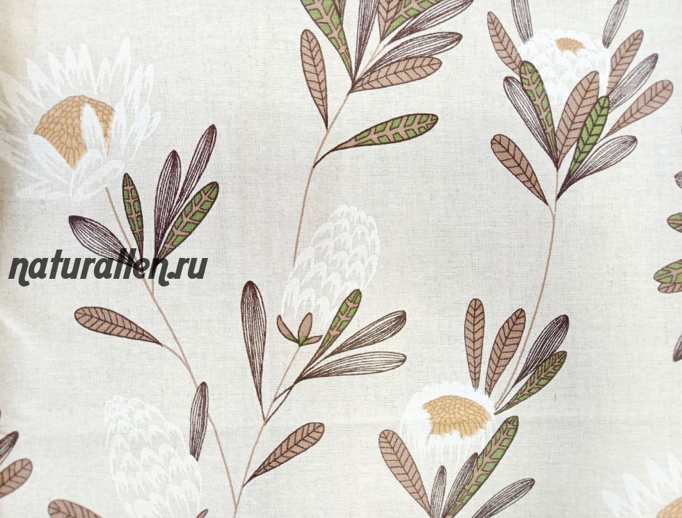 Наволочка "Ромашка" 50*70, лен