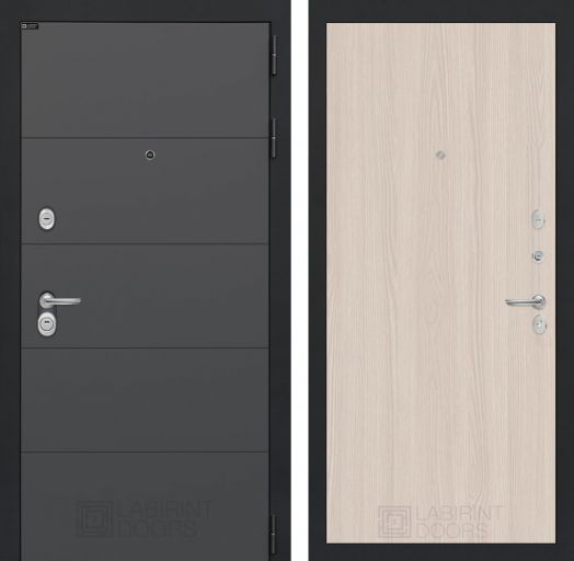 Входная дверь Лабиринт АРТ - 05 Ясень Светлый