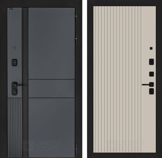 Входная дверь Лабиринт ЭВОЛАБ - 29 Капучино