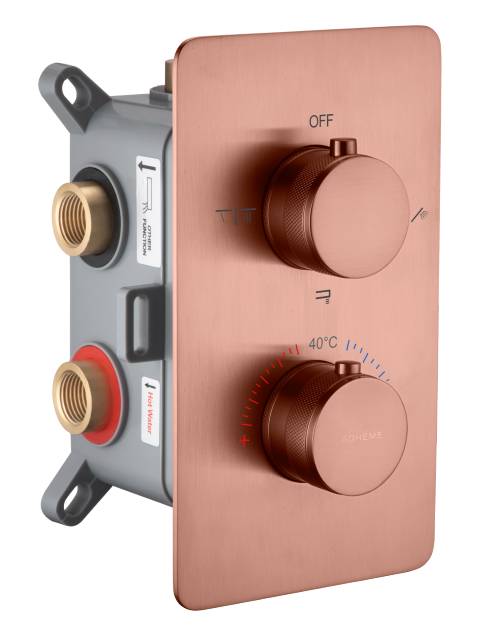 Смеситель Boheme Cell 134-3 встроенный с термостатом, 3-х проходной ФОТО