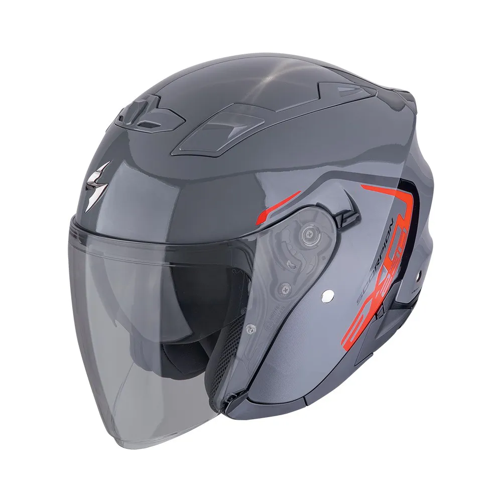 SCORPION EXO Мотошлем EXO-230 CIT-E, цвет Серый/Красный
