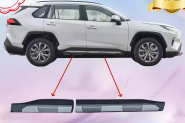 Молдинги по низу дверей на Toyota Rav4 ха50