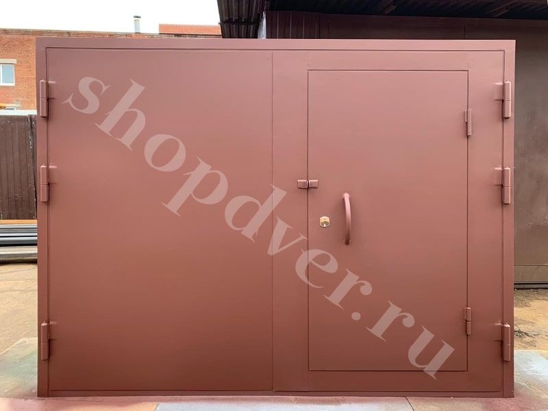 Гаражные ворота распашные №2