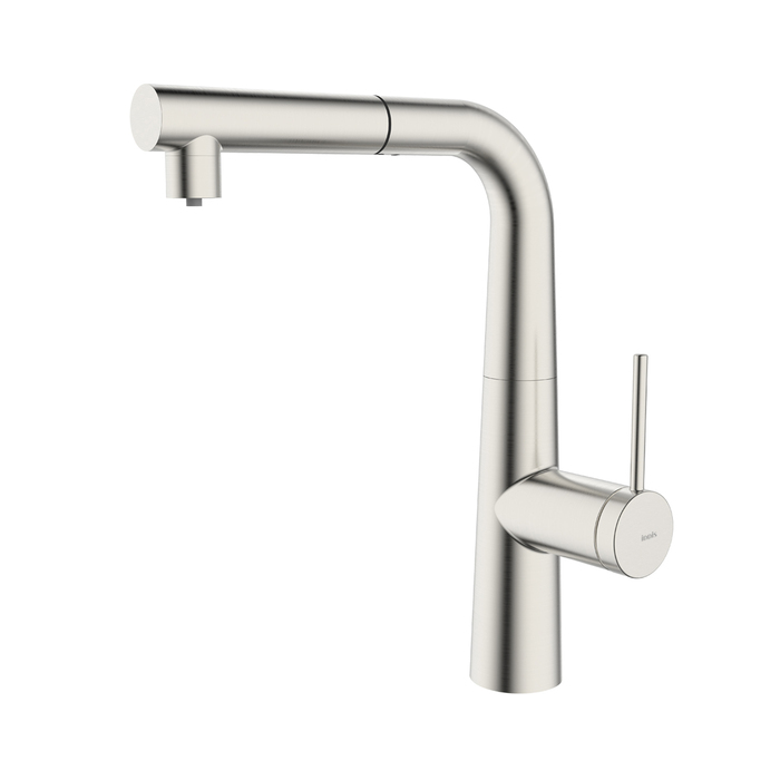 Смеситель для кухни с фильтром и выдвижным изливом, сатин, Pure, IDDIS, PURBNPFi05N