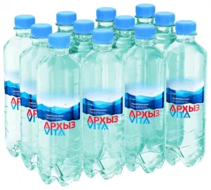 Вода Архыз газ 0,5 литра пет. (1 уп./12 бут.)