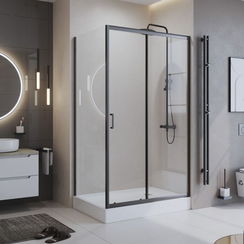 Душевой уголок BelBagno UNO-195-AH-1-120/70-C-NERO