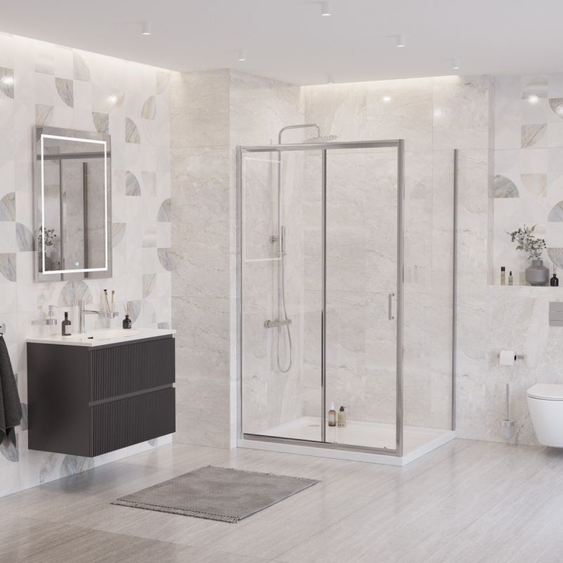 Душевой уголок BelBagno UNO-195-AH-1-120/100-C-Cr