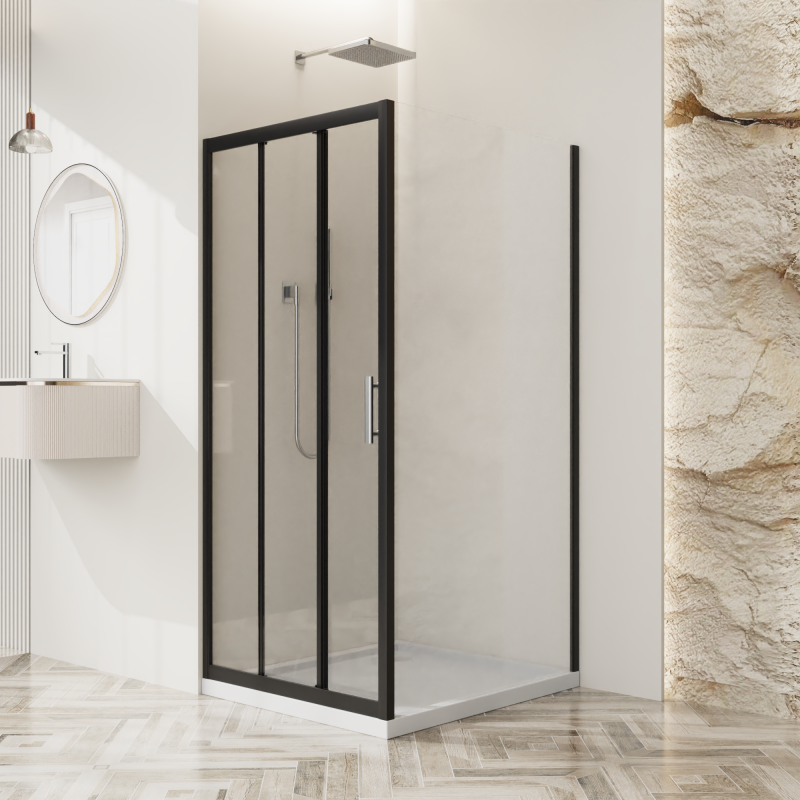 Душевой уголок BelBagno UNO-195-AF-31-90-C-NERO